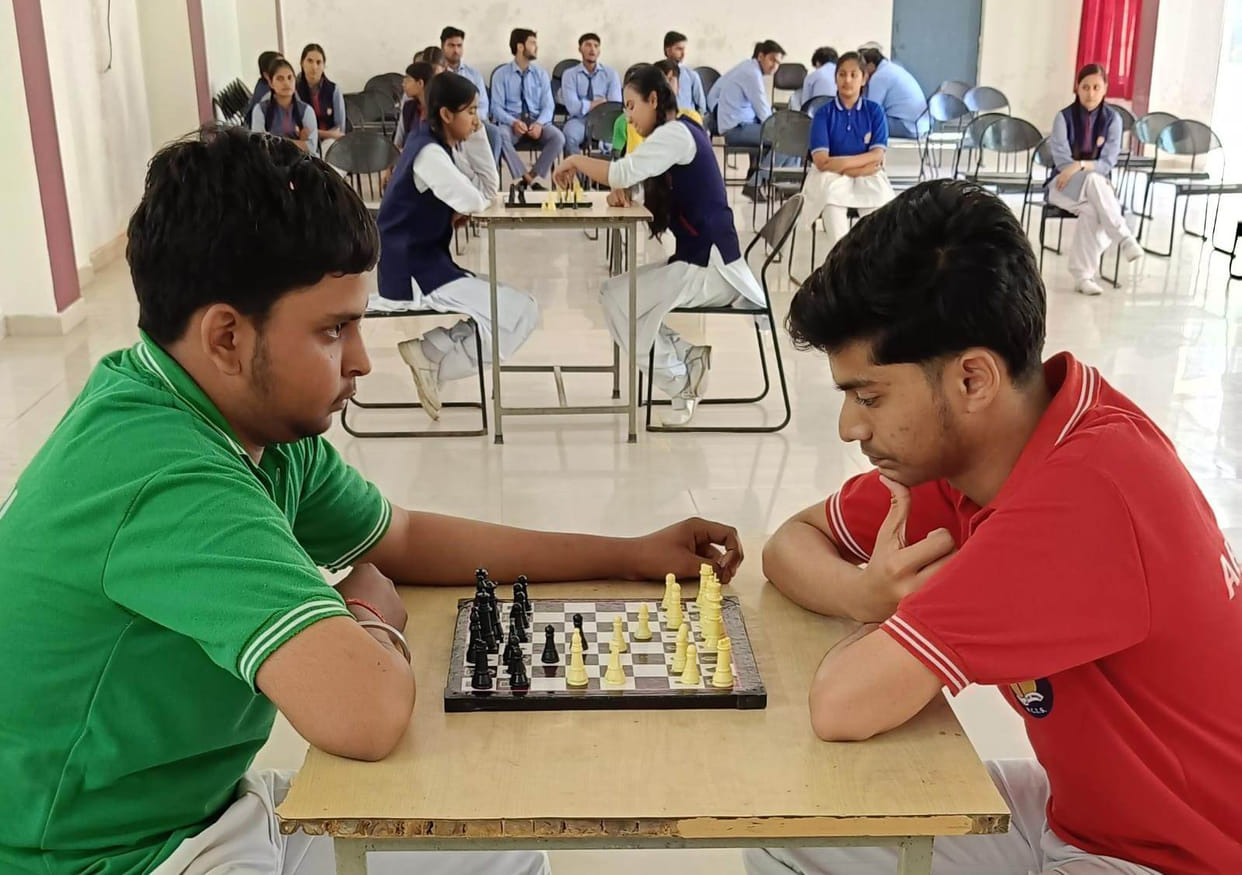 Players showcased their talent in the inter-house chess competition.