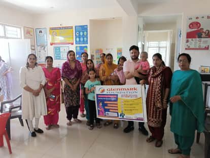 Eight pregnant women and 14 children were vaccinated in Rajpura.