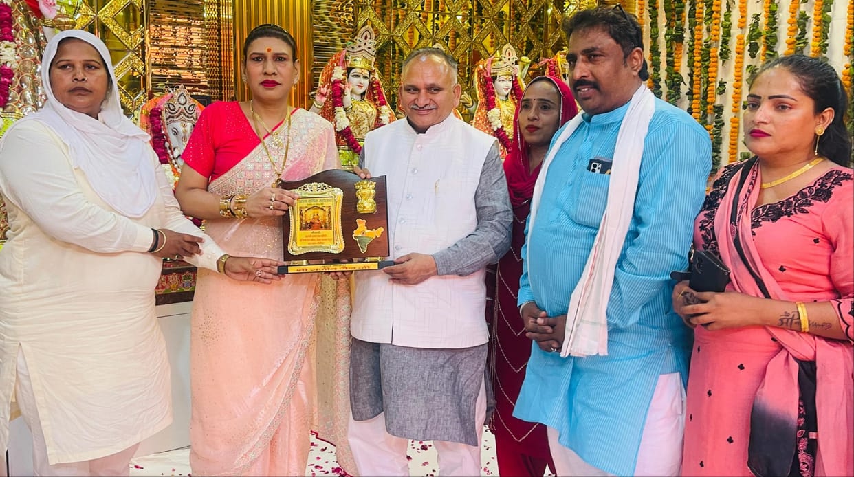 The first annual festival of the Maa Vaishno Devi Temple was celebrated with great pomp and grandeur.