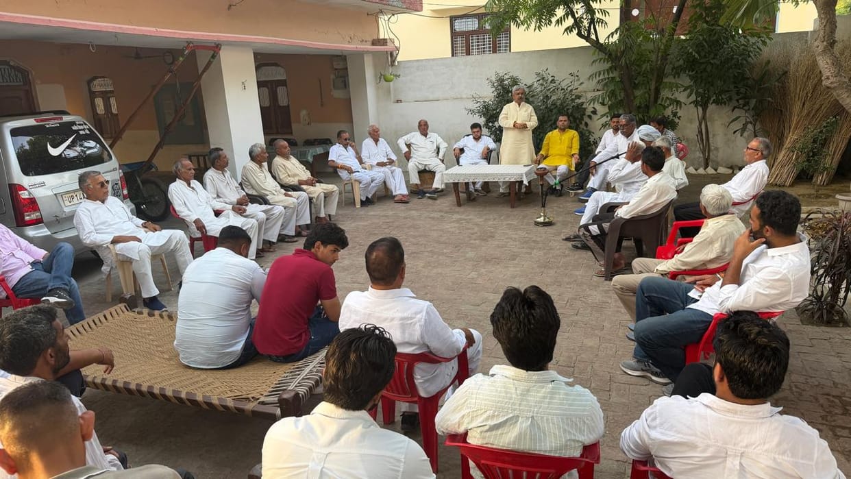Village-to-village public relations campaign for RLD's public meeting