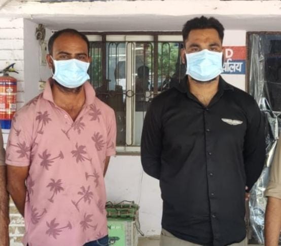 Two accused arrested after firing in Saulana, illegal weapons and bike recovered