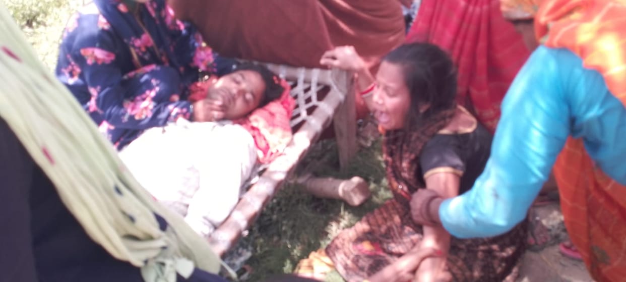 The village burned due to electrical sparking, two dozen houses burnt to ashes