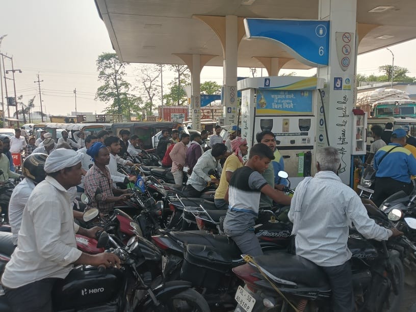 The shortage of diesel and petrol is increasing day by day