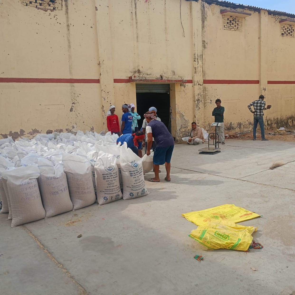 Farmers are selling wheat only at government centers, the grain market is deserted