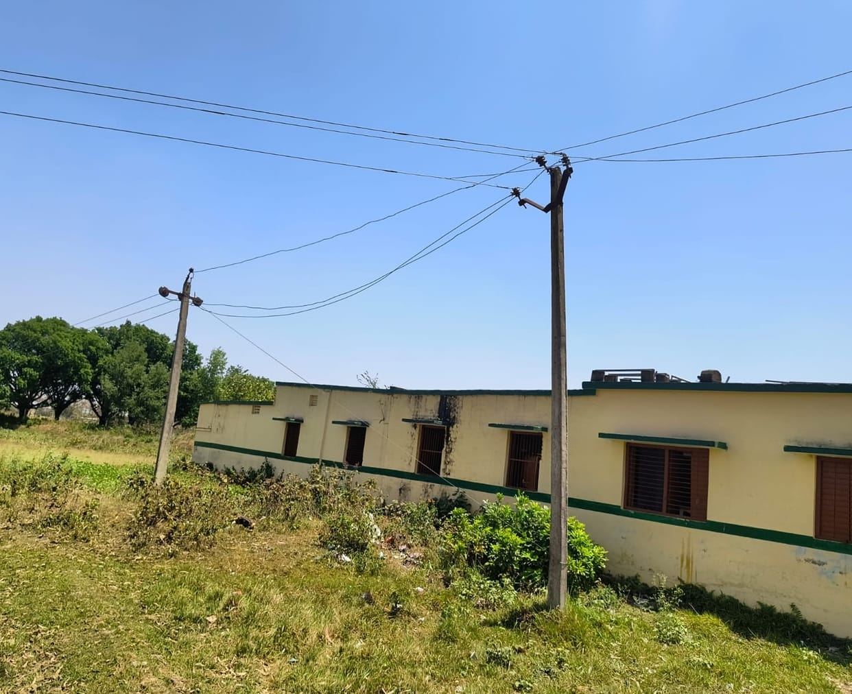High tension line removed from above the school
