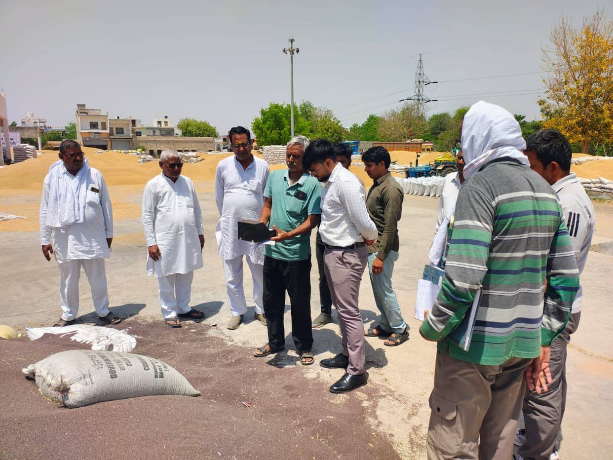 SDM inspected Satnali Mandi.