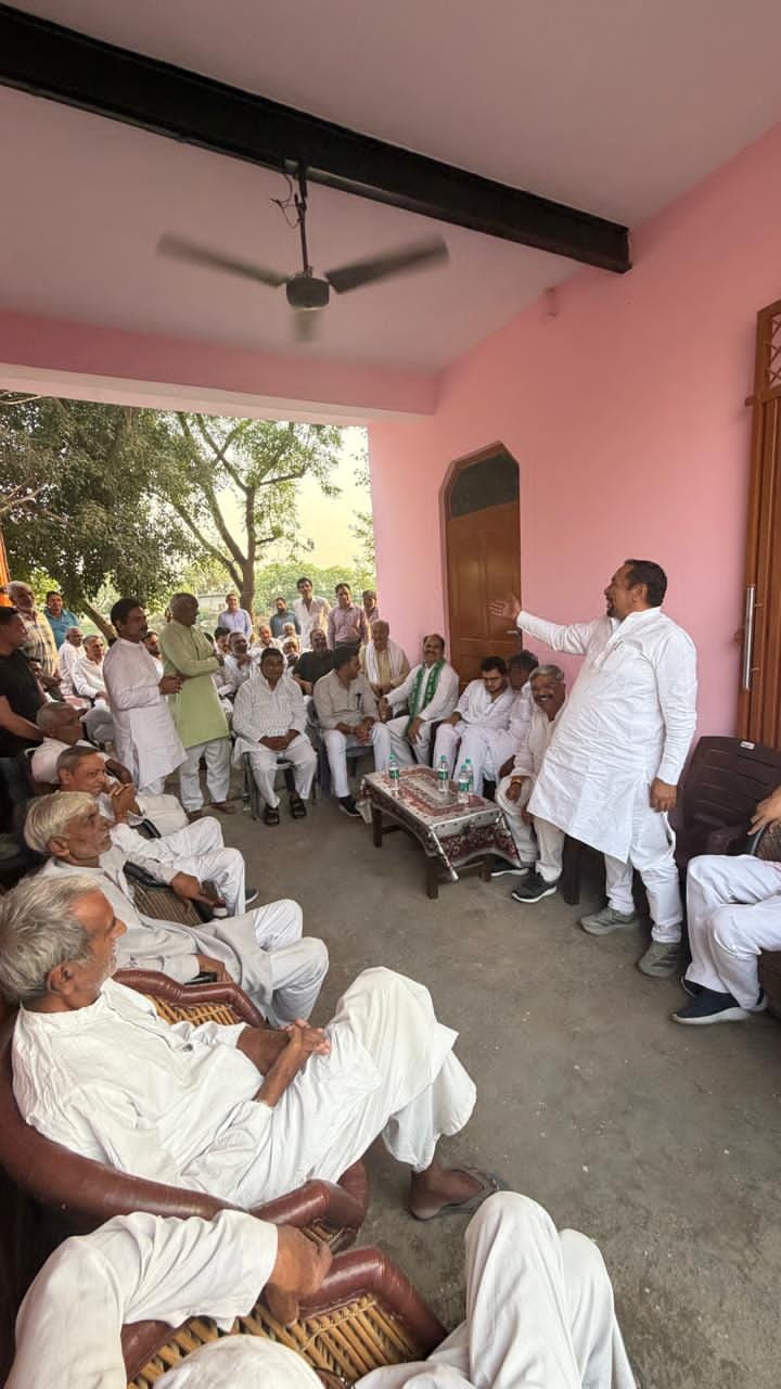Public relations continue for Chaudhary Jayant Singh's public meeting