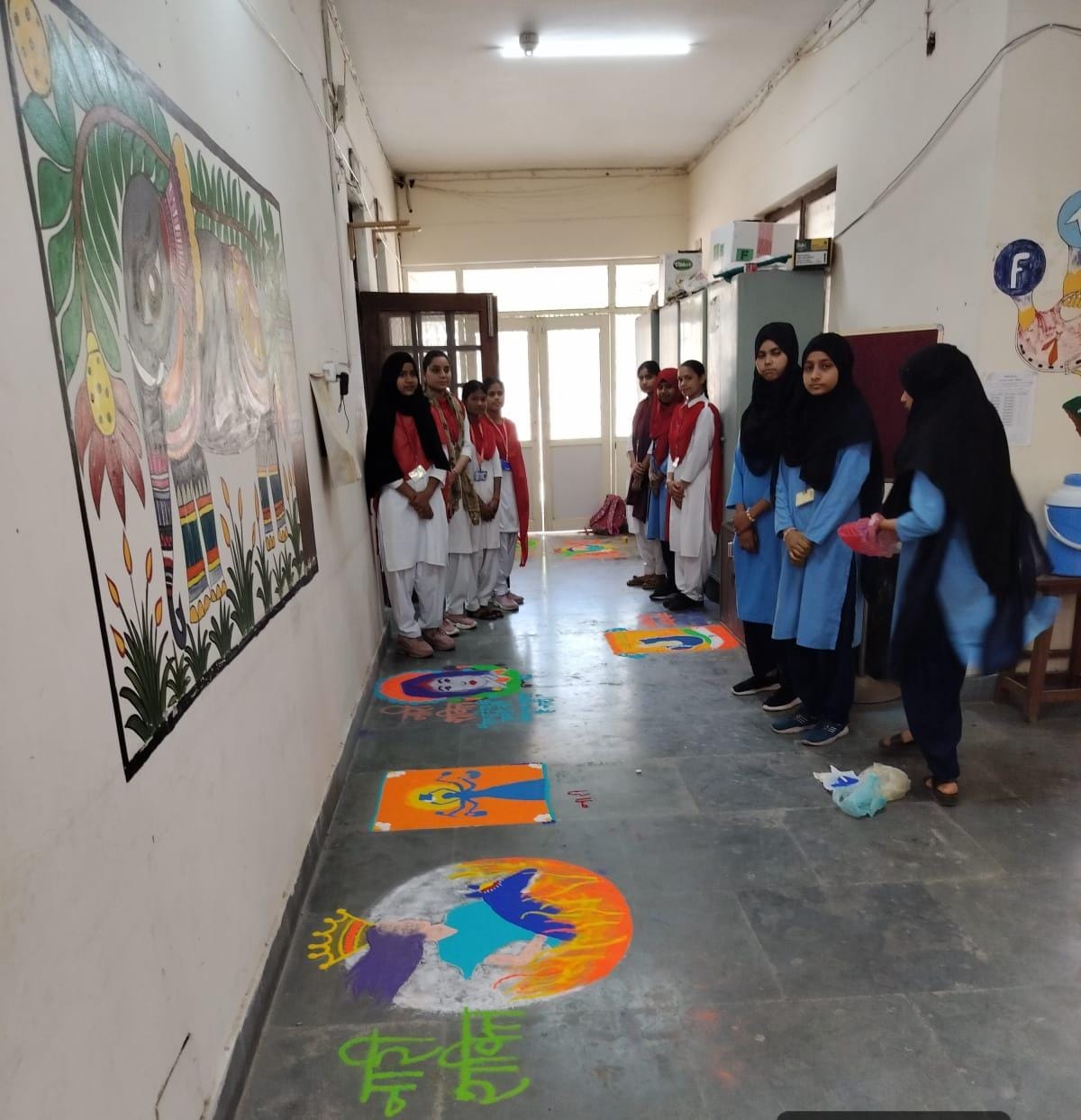 A Message of Empowerment Conveyed Through Rangoli and Street Plays