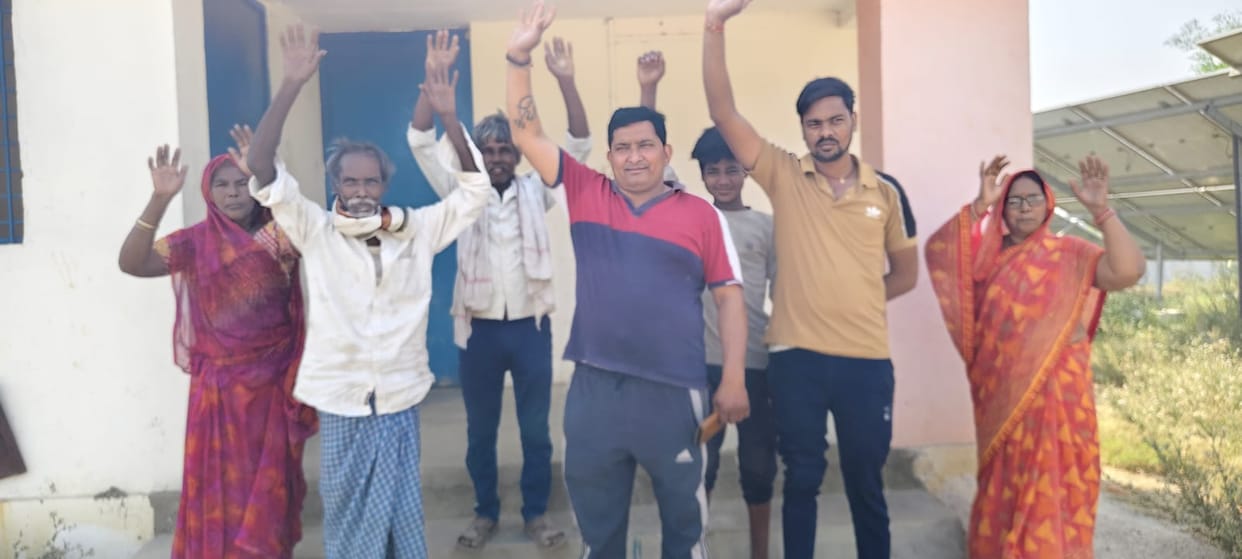 Protest against incomplete works of Jal Jeevan Mission