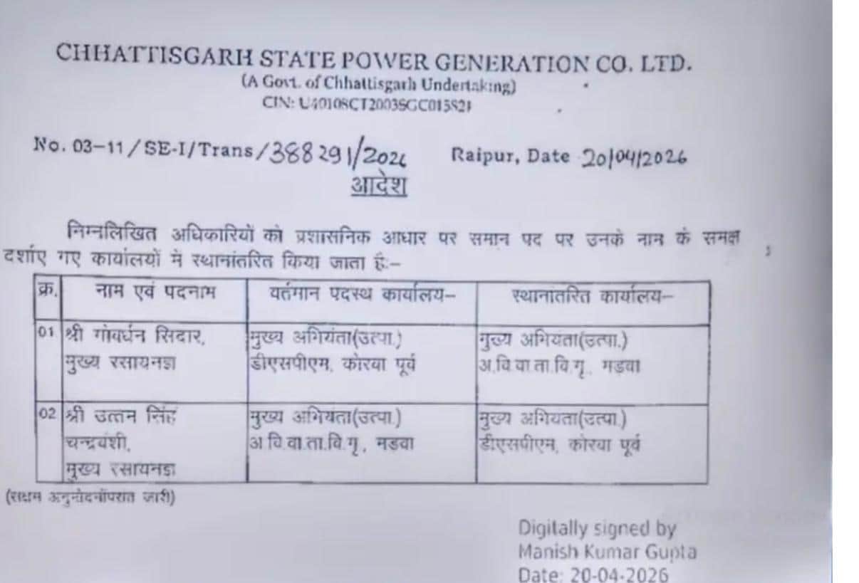 दो अधिकारियों पर तत्काल कार्रवाई