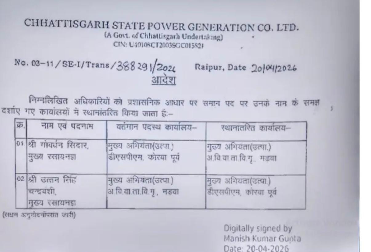 दो अधिकारियों पर तत्काल कार्रवाई