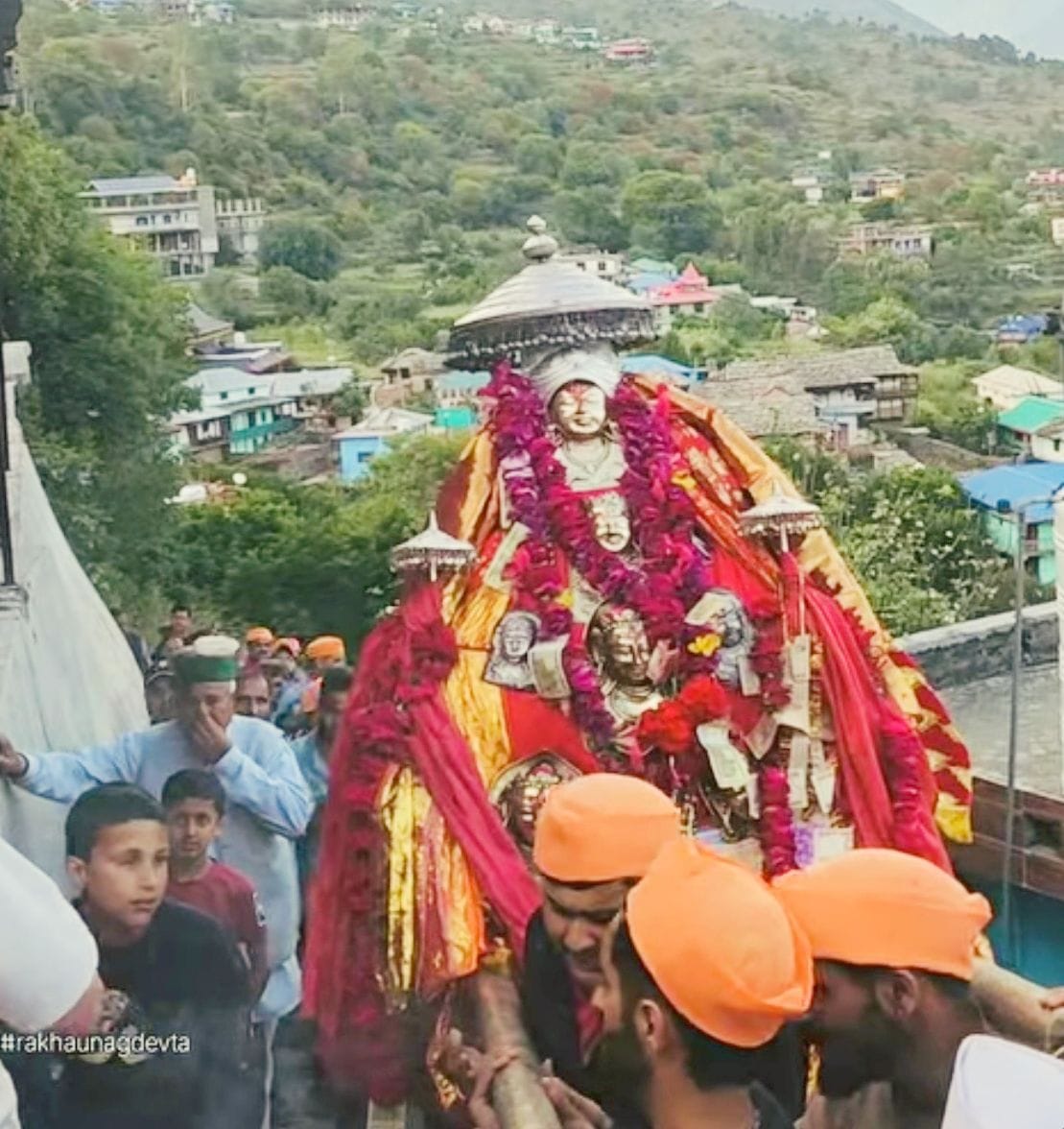 Villagers danced to the beat of drums in Dhanah.
