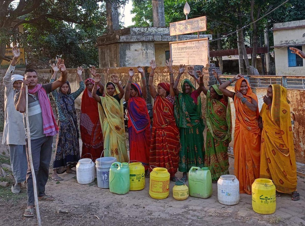 Women angry over water shortage stage protest