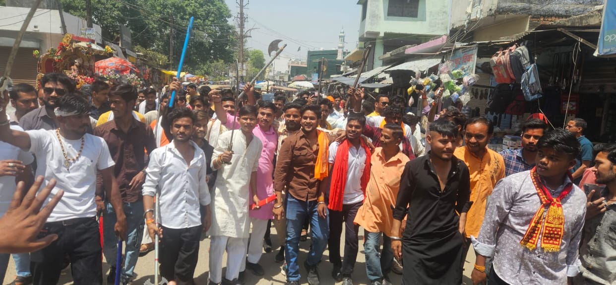 A Grand Procession Was Taken Out on the Birth Anniversary of Lord Parashurama.