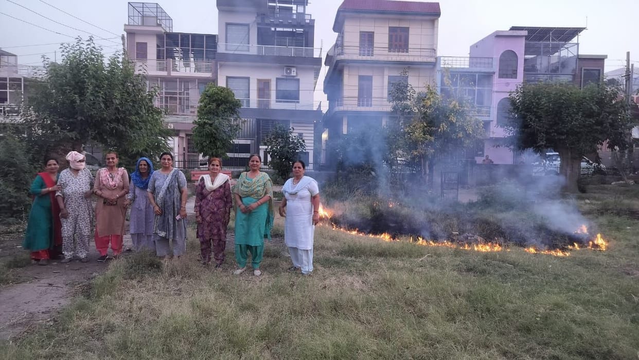 Housing Board Colony Park in Dilapidated State; Women Forced to Clean It Themselves