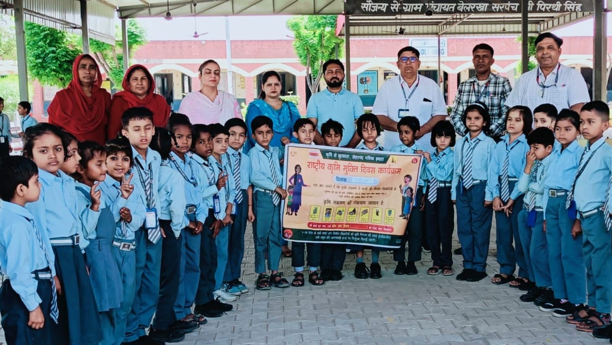 Students sensitized to health and hygiene.