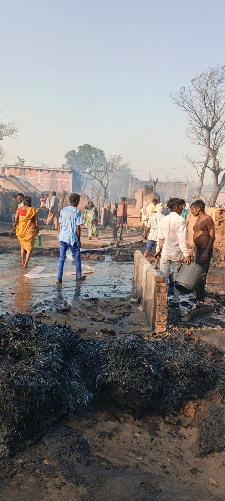 Amarpur engulfed in flames, 60 houses burnt