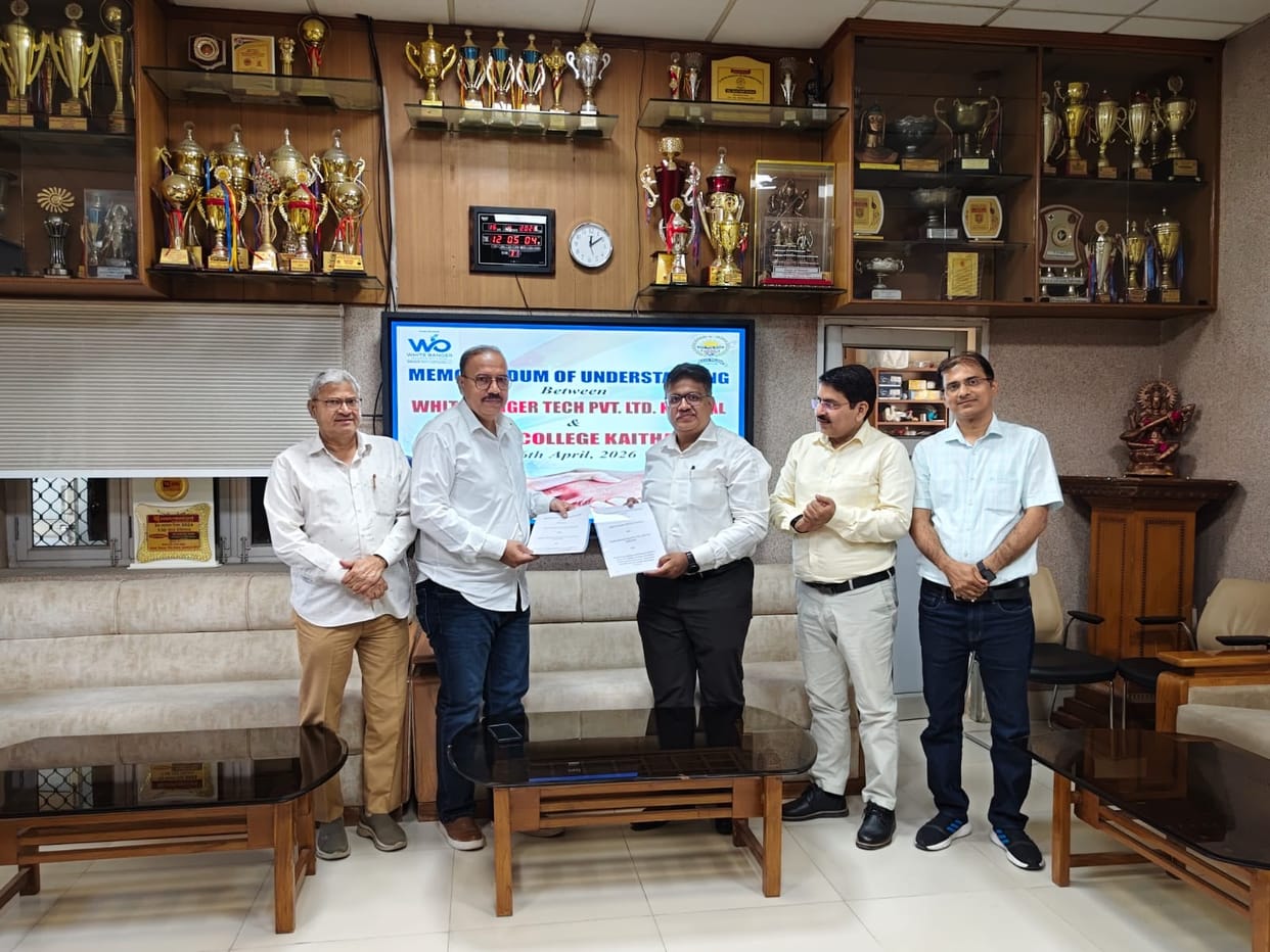 RKSD College signs MoU with White Banger