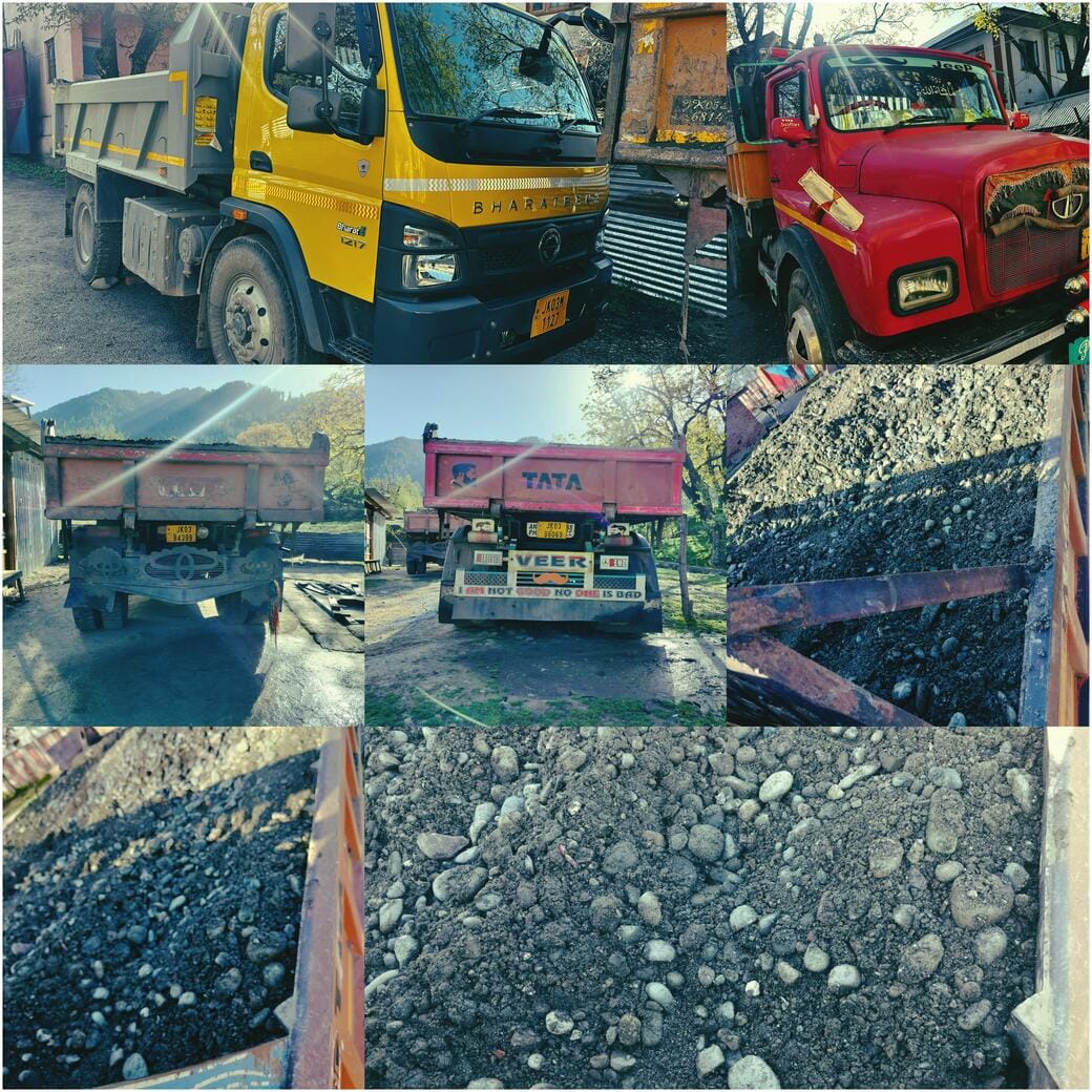 Srinagar, ILLegal Mining, Four Vehicles Seized, Anantnag Police Taken Action