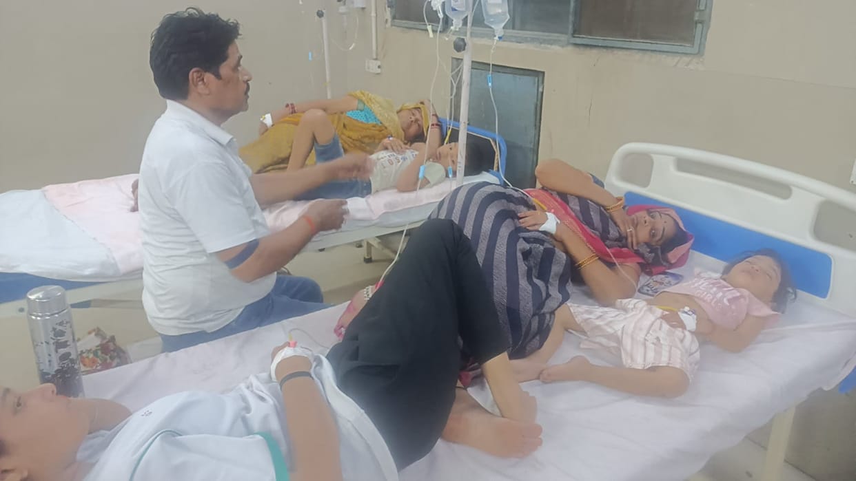 Eight people, including five children, fall ill due to food poisoning