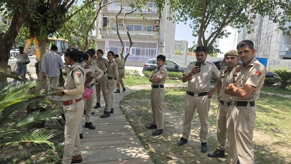 Protest Against DTP Action at Omaxe; Demolition Halted for an Hour, Ramps and Platforms Subsequently Removed