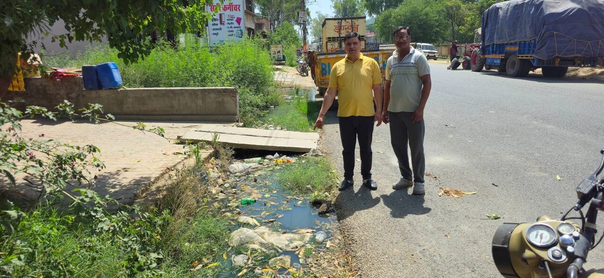 An unpaved drain was dug up and left unfinished, and the people are now bearing the brunt.