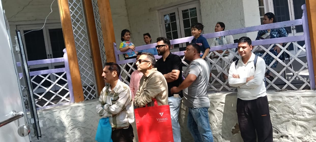 Crowds of people thronged to get their passports made.
