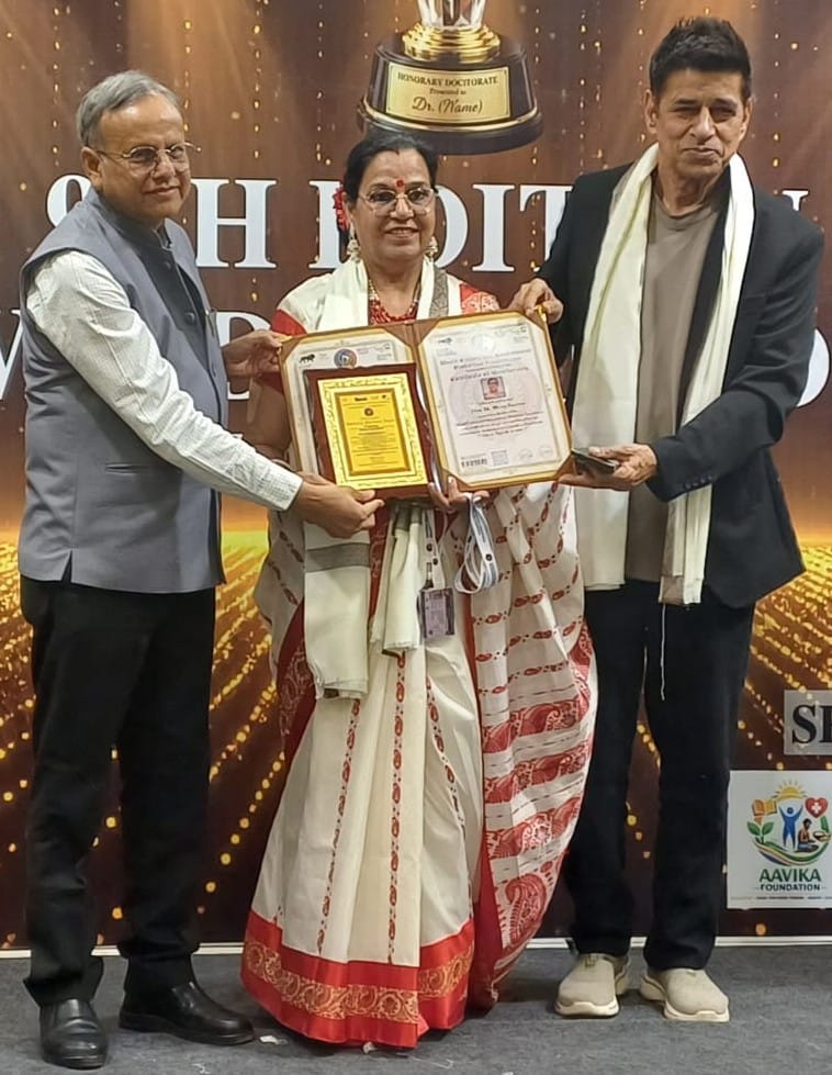 Meera of Kurukshetra was honored with a doctorate in Delhi.