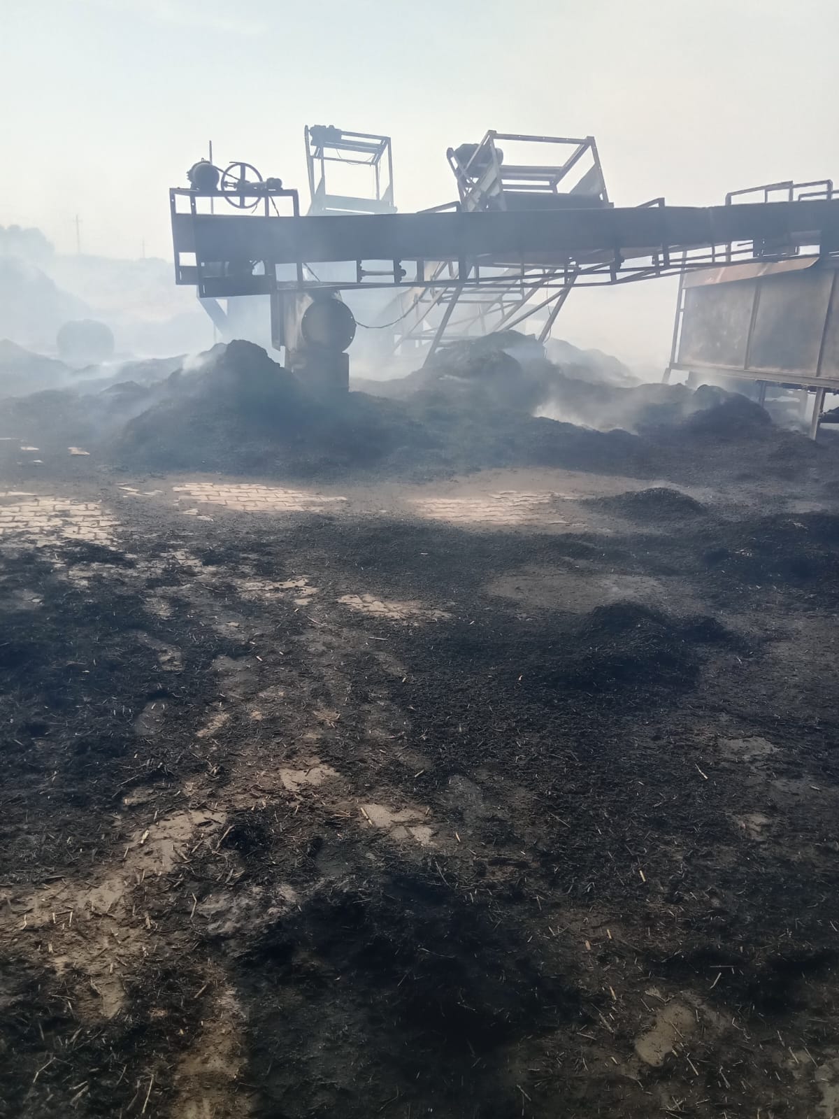 fire in bio fuel factory
