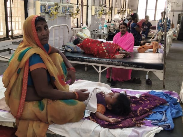 35% of patients visiting the OPD present with stomach pain, fever, vomiting, and diarrhea.