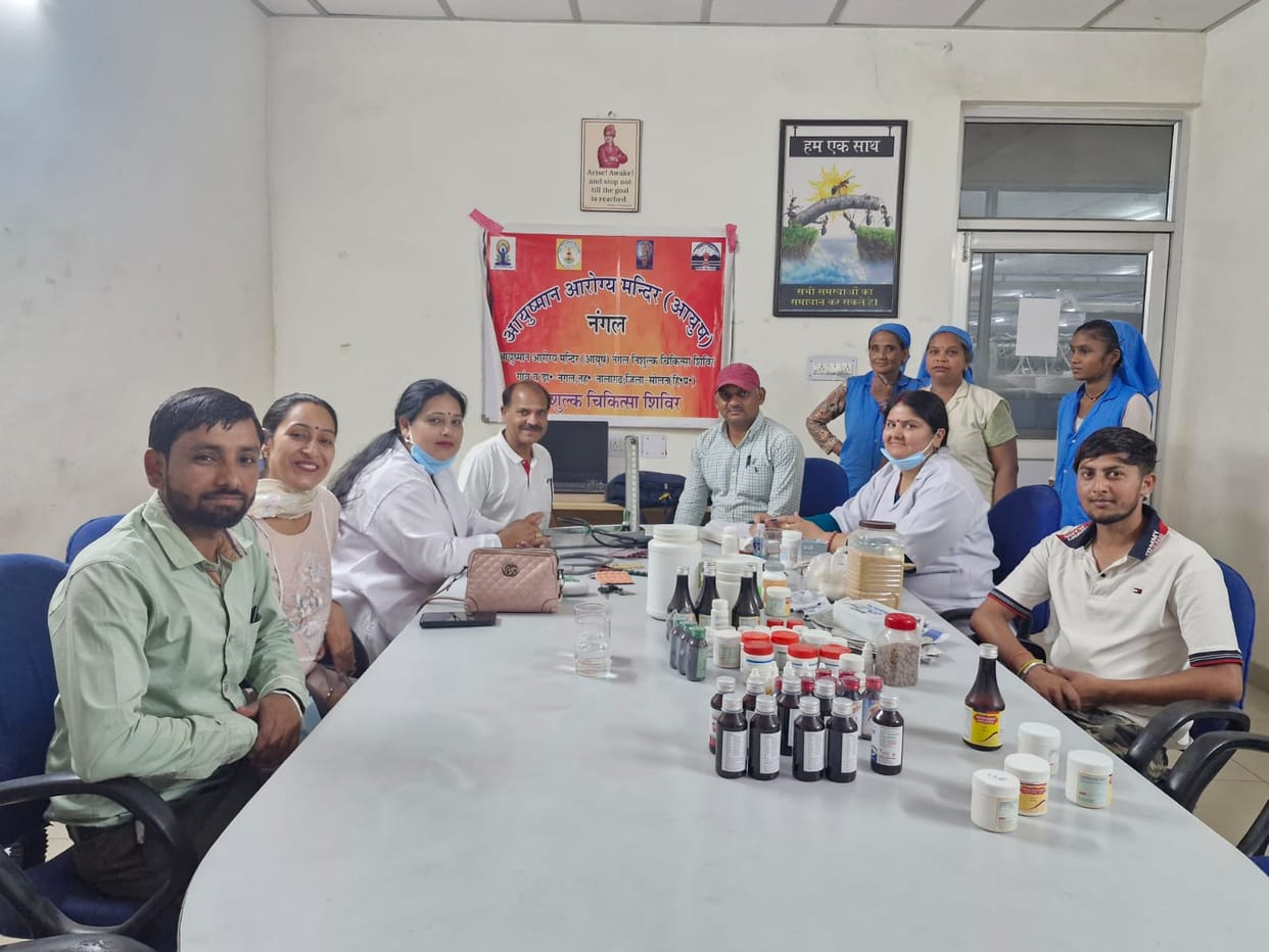 67 people benefited from the health check-up camp in Nangal.