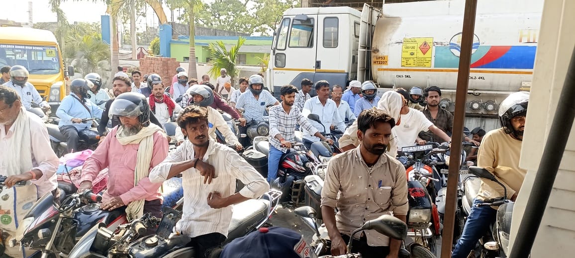 Pumps in border areas and rural regions run dry.