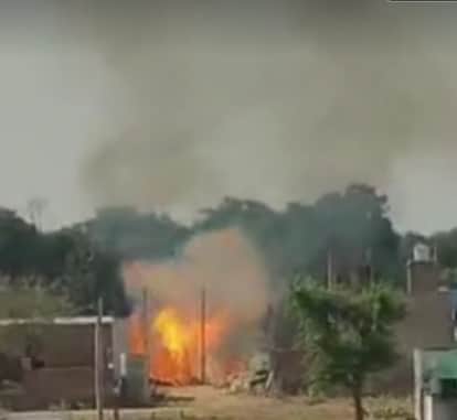 7 Animals Burned Alive in Hut Fire Gas Cylinder Explodes One Youth Injured