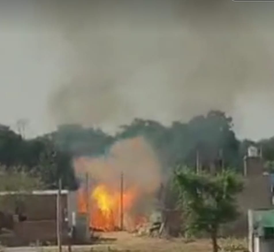 7 Animals Burned Alive in Hut Fire Gas Cylinder Explodes One Youth Injured