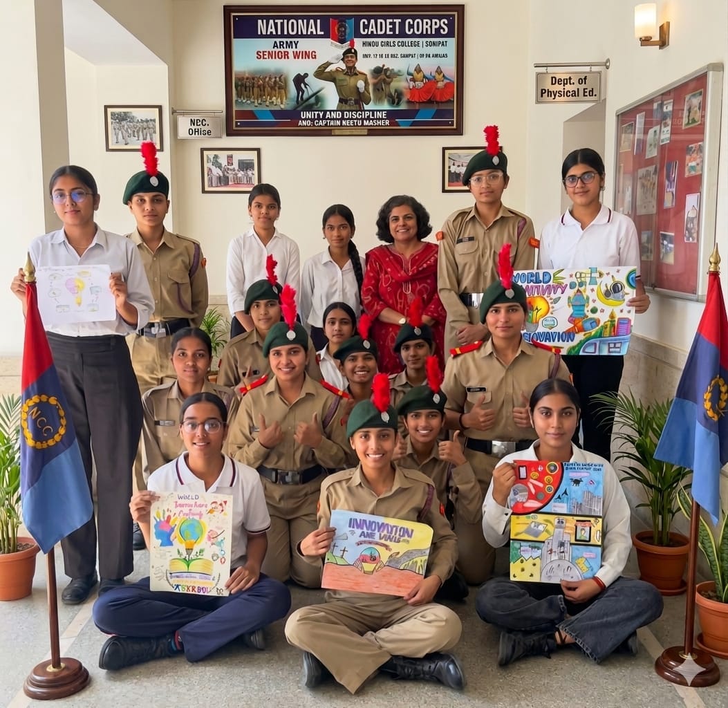 NCC cadets of Hindu Girls College showcased their talent
