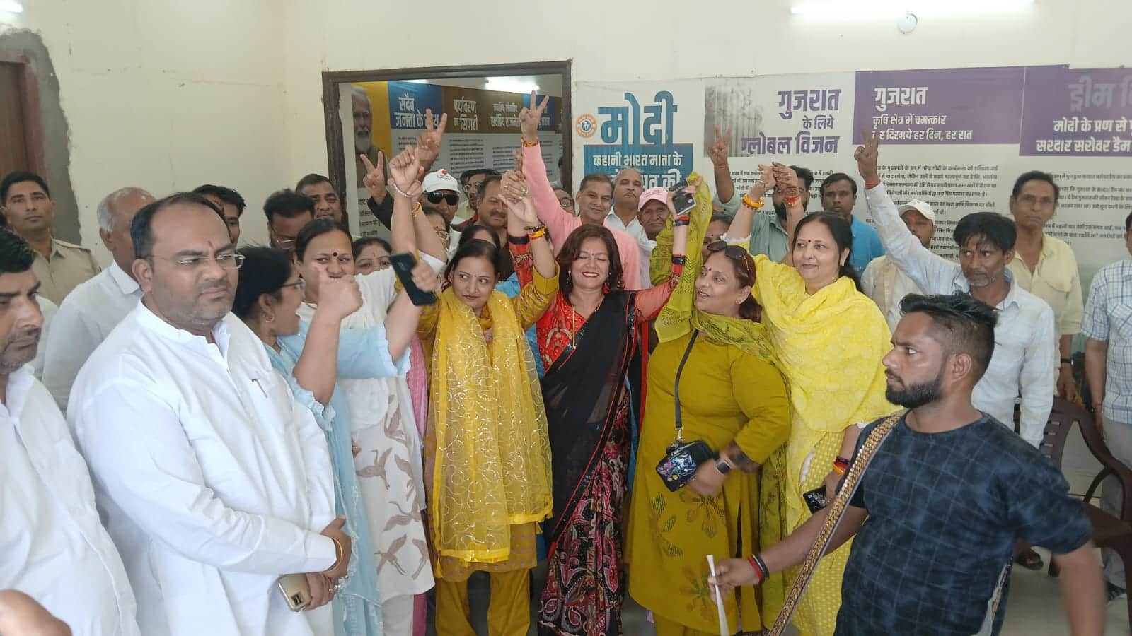 भाजपा से टिकट मिलने पर खुशी जाहिर करतीं विनीता पीपल। संवाद