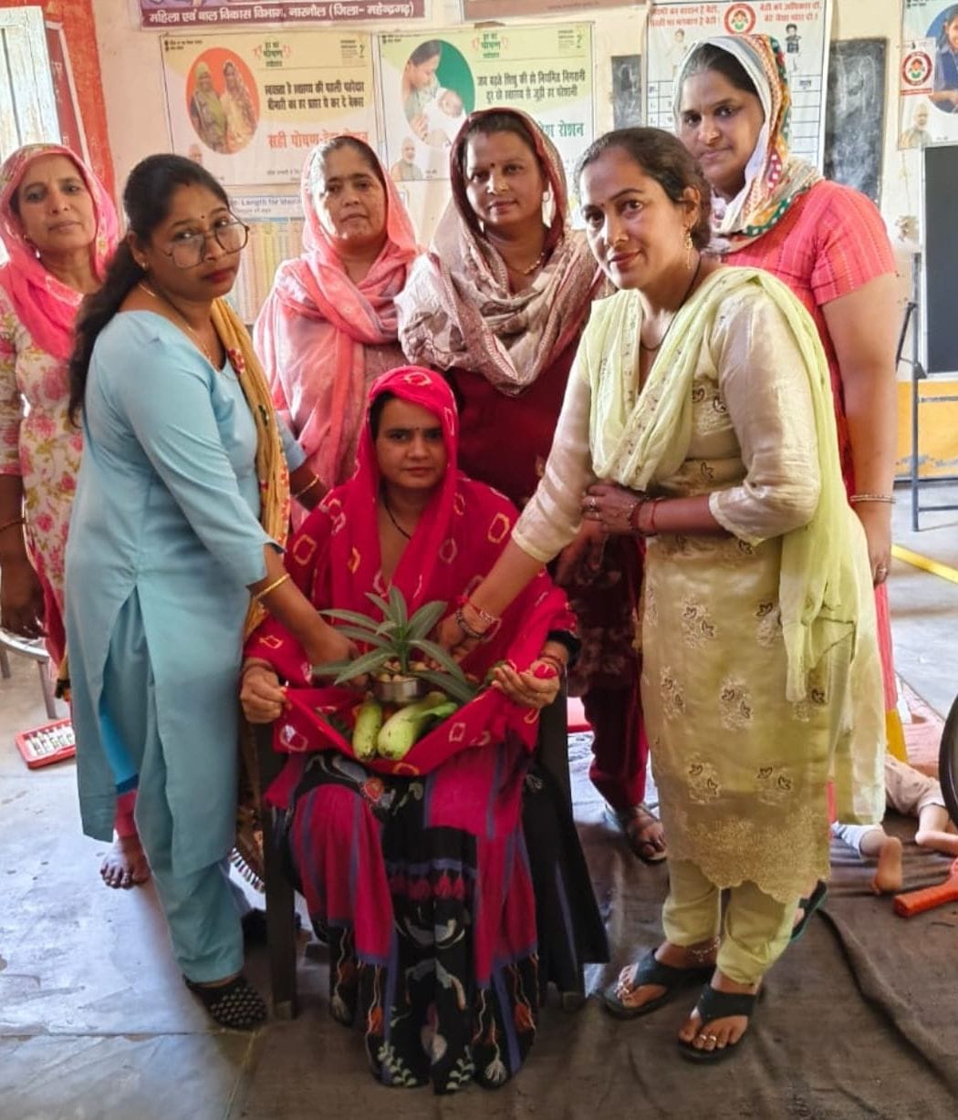 Poshan Pakhwada Celebrated with a Baby Shower Ceremony