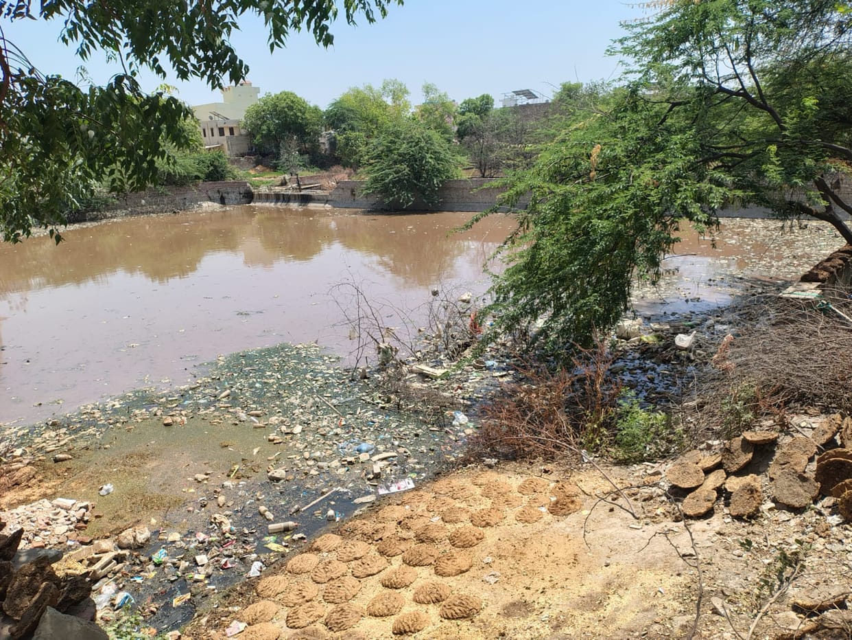Raipur's three-pond system is down, and no village in Ward 7 receives water supply.
