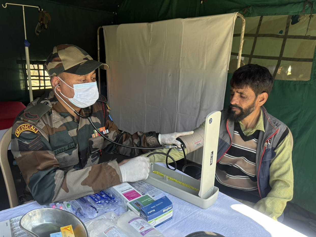 Srinagar, Medical Camp, Army Organised, Underwan Yamukam, Gandherbal