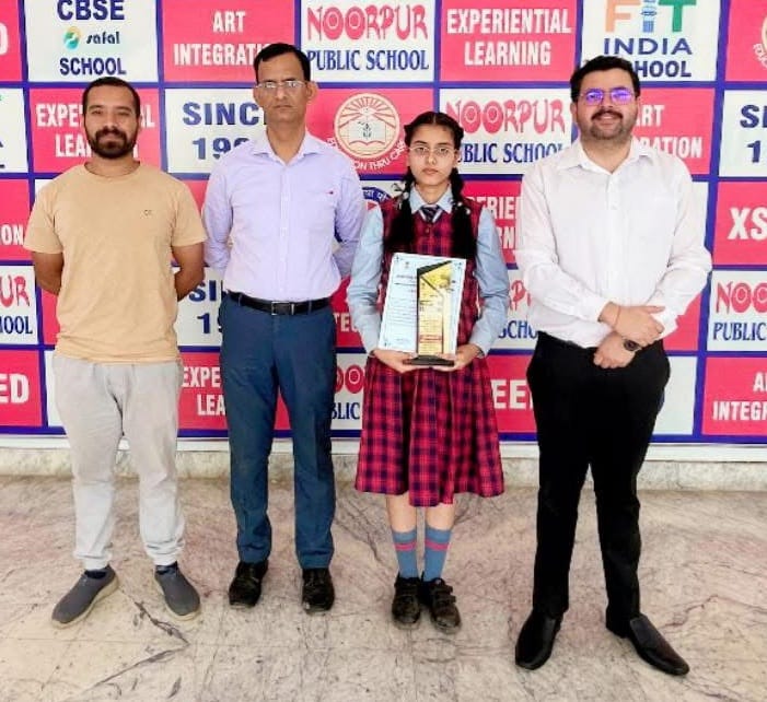 Aaradhana won first place in the Inspire Manak Awards.