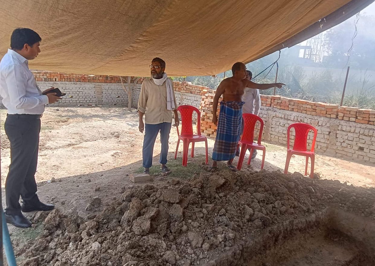 Excavation was being done in an attempt to seize PWD land