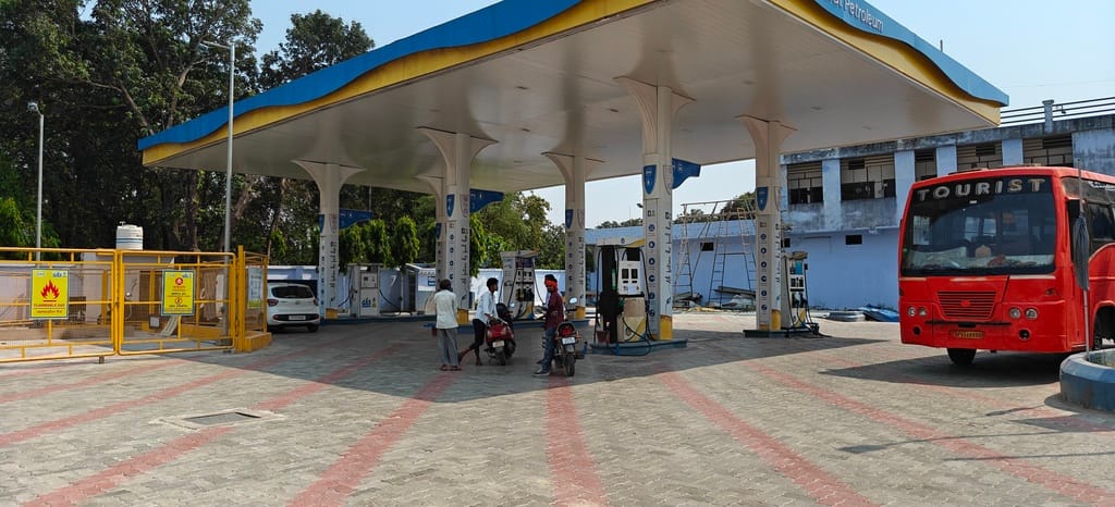 Pumps ran dry in the afternoon, leaving people desperate for fuel.