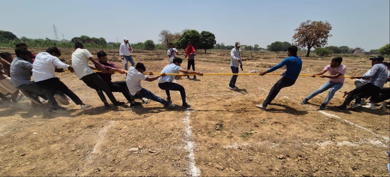 Nancy topped among girls and Ashish among boys in shot put.