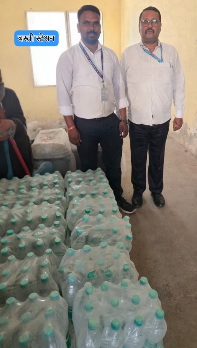 Illegal water bottles seized from train