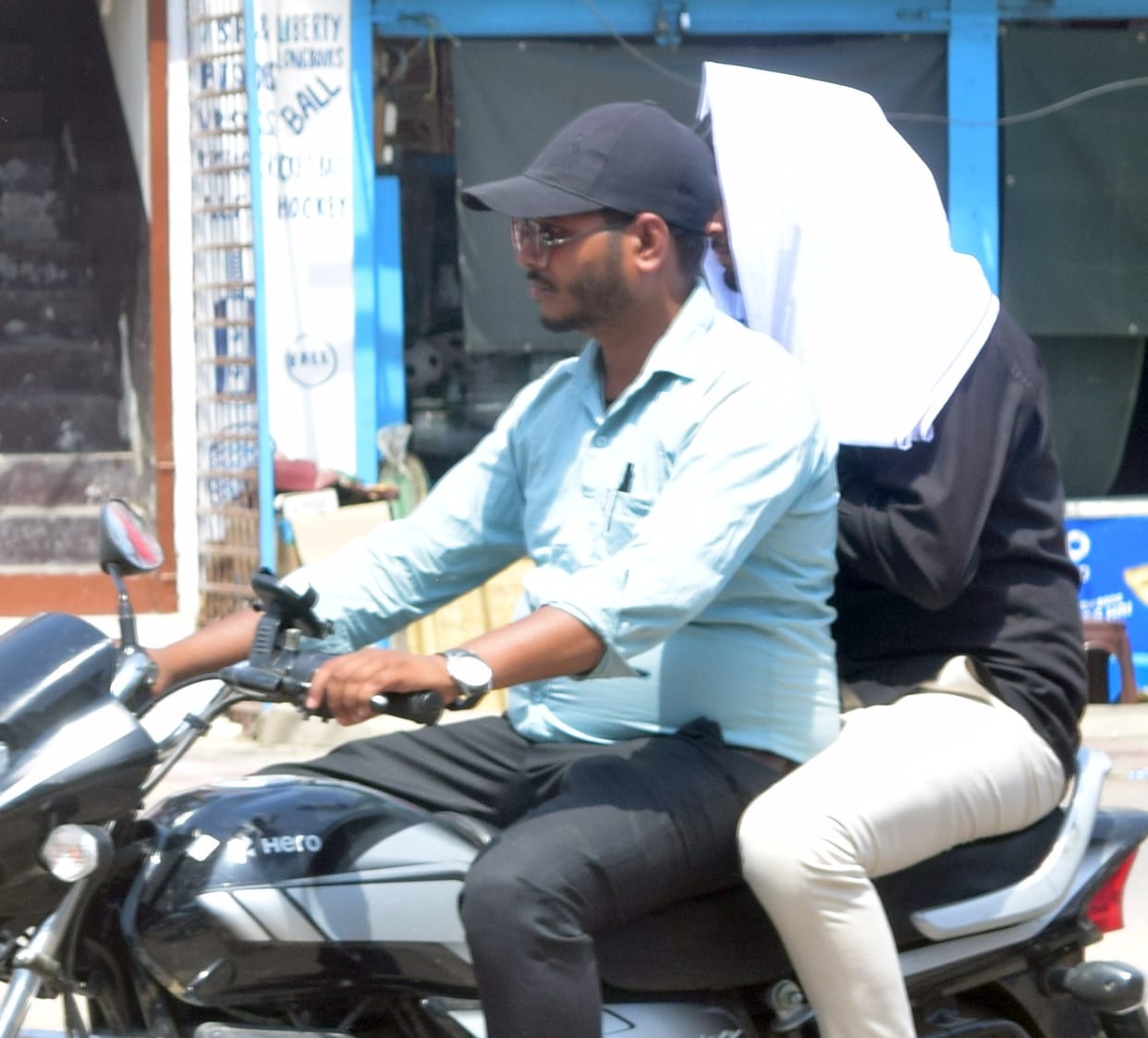 Temperature reached 41 degrees, sun scorched