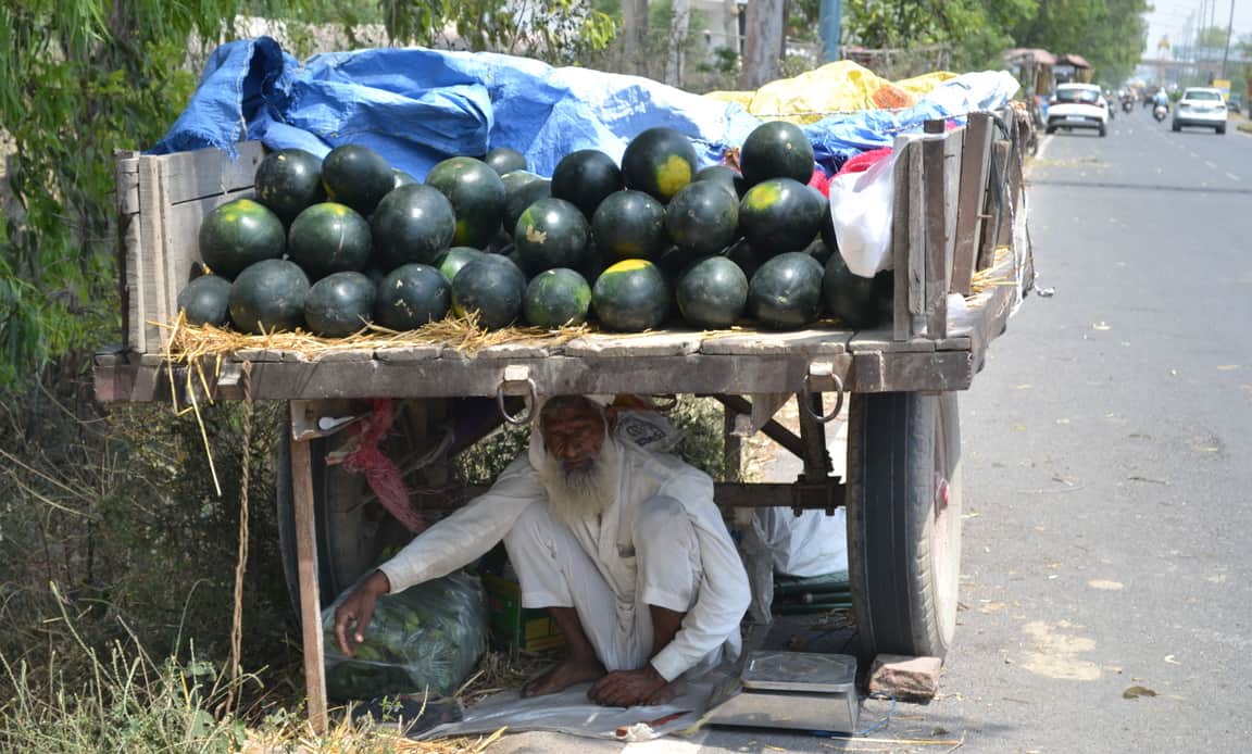 Temperature recorded at 41.4 degrees Celsius, the hottest day of the season