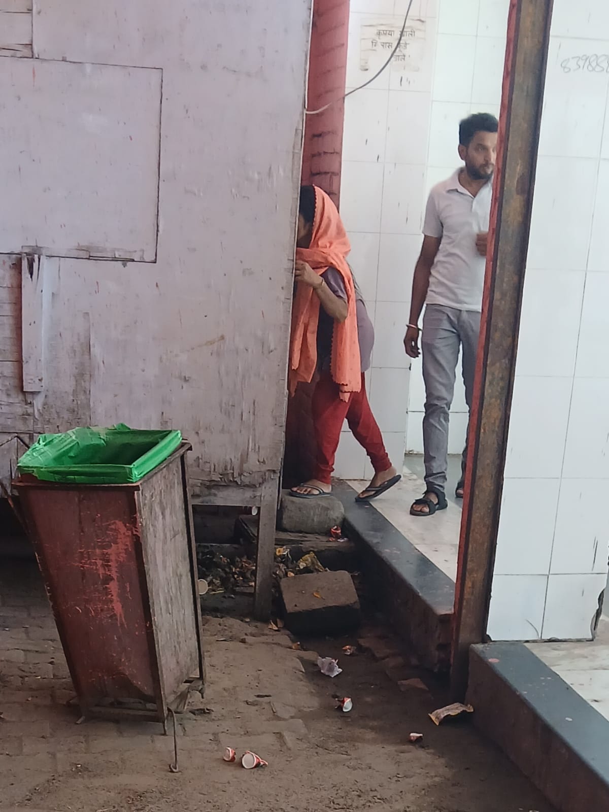 The situation at PGI is pathetic...water is flowing from broken pipes in the toilets, dogs are resting near the patients.