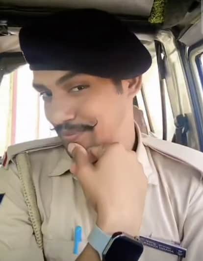 Bihar news vaishali Home Guard Reel in Uniform Goes Viral on Social Media vaishali News hindi news