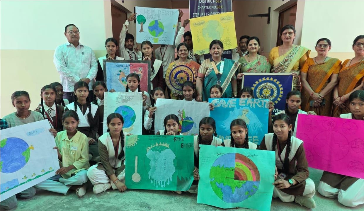 Message given to save the earth through poster