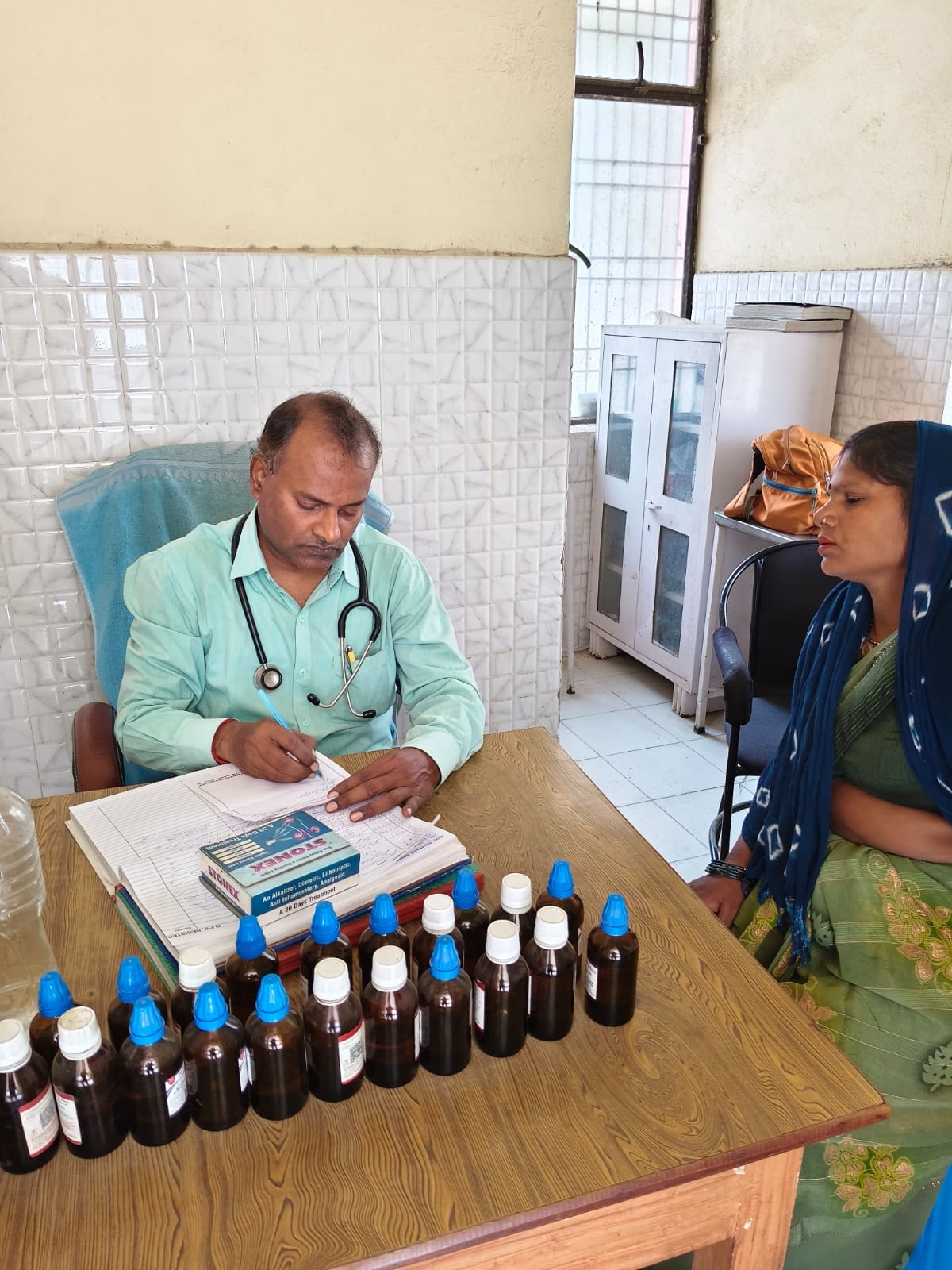 Patients suffering from skin diseases and lipoma are reaching the homeopathy wing.
